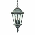 Estallar 20 x 9.5 x 9.5 in. Telfair 2-Light Black Coral Hanging Light ES3096139